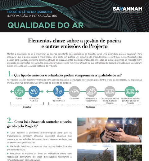Folha Informativa sobre o Projecto Lítio do Barroso - Qualidade do Ar thumbnail image