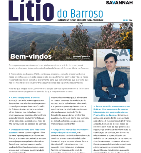 Jornal Lítio do Barroso para a Comunidade - Agosto de 2024 thumbnail image