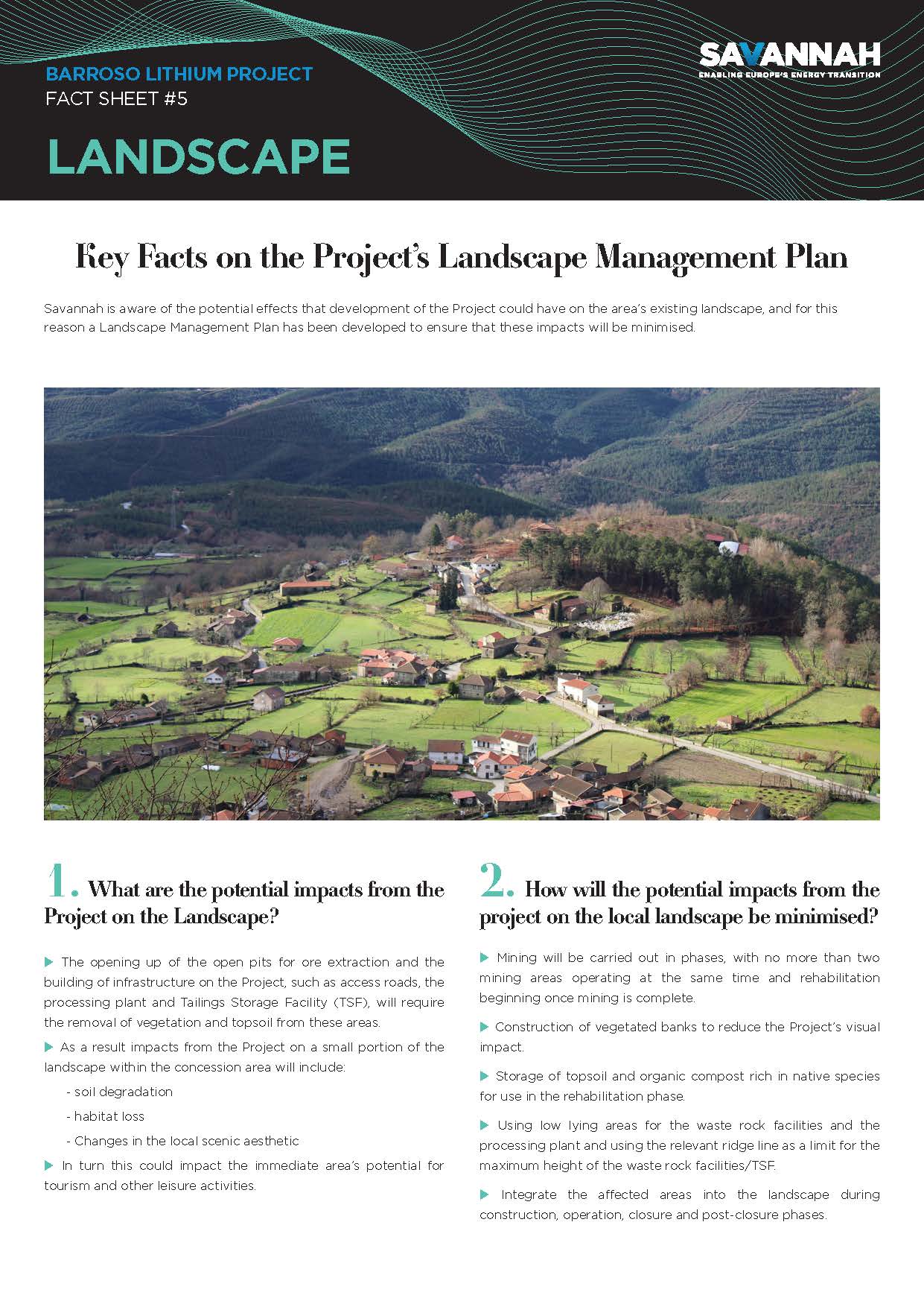 Fact Sheet – Landscape