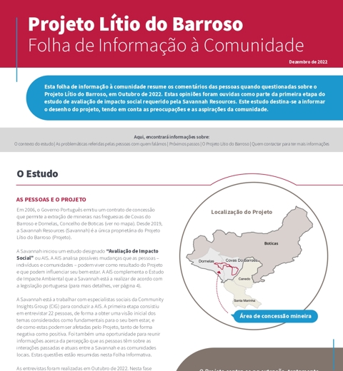 Projeto lítio do barroso folha de informação à comunidade page thumbnail image