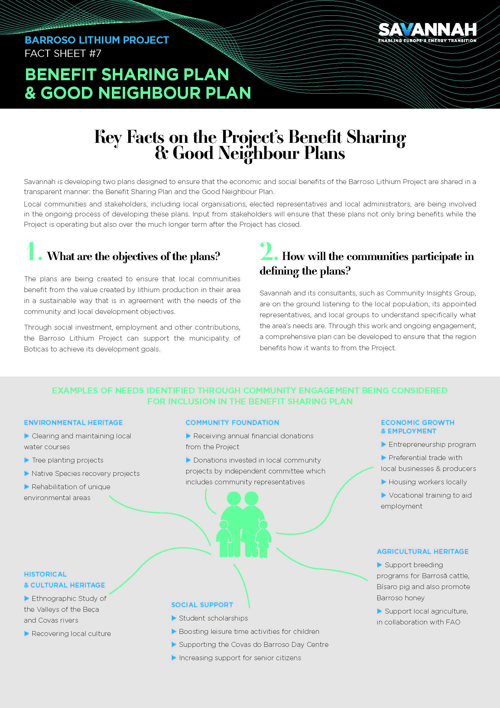Fact Sheet – Benefit Sharing Plan - Good Neighbor Plan