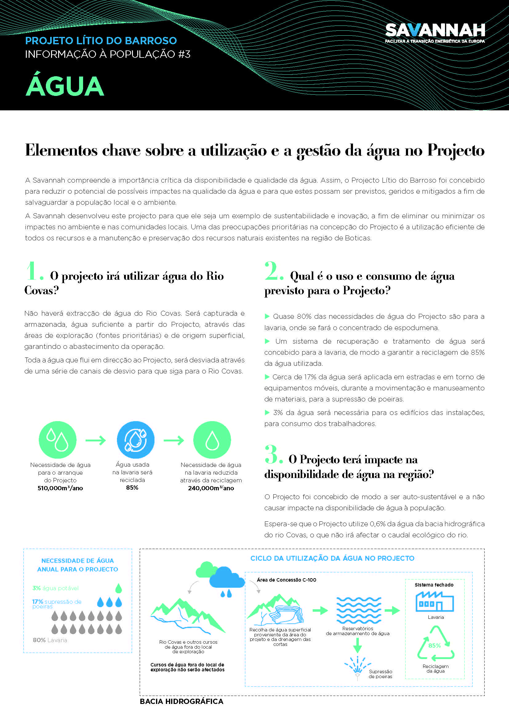 3. Folha Informativa sobre o Projecto Lítio do Barroso - Água