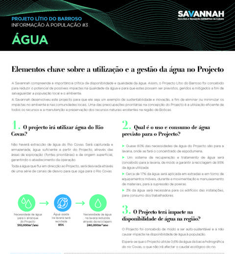 Folha Informativa sobre o Projecto Lítio do Barroso - Água thumbnail image