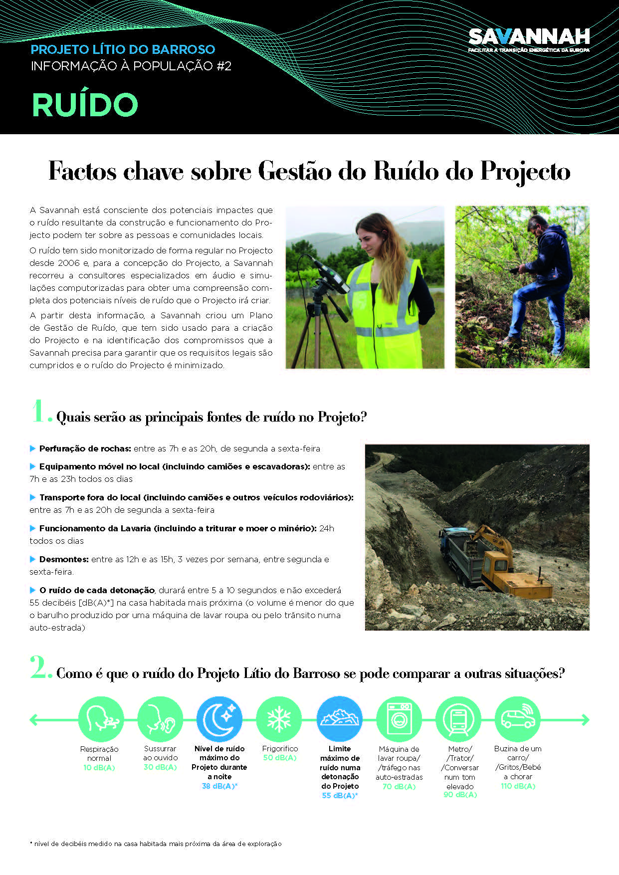 2. Folha Informativa sobre o Projecto Lítio do Barroso - Ruído