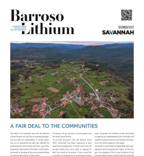 Barroso Lithium Community Newspaper - December 2023 thumbnail image