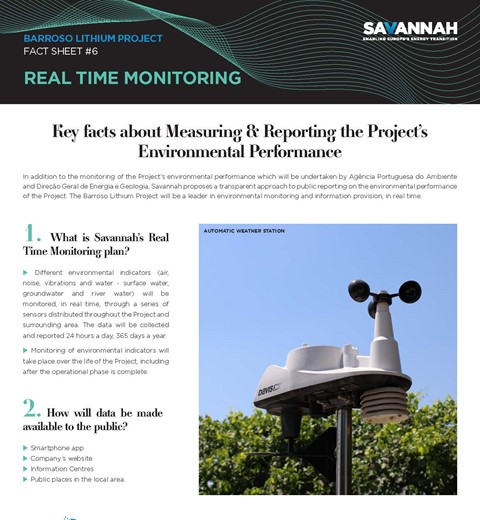 Barroso Lithium Project Fact Sheet – Real Time Monitoring thumbnail image