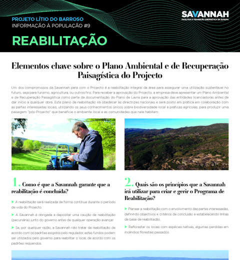 Folha Informativa sobre o Projecto Lítio do Barroso - Reabilitação thumbnail image