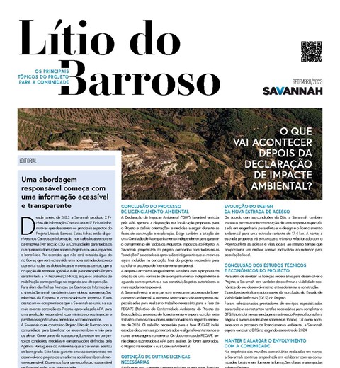 Jornal Lítio do Barroso para a Comunidade - Setembro de 2023 thumbnail image