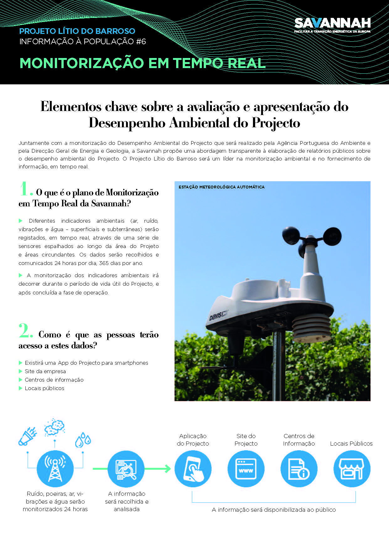 6. Folha Informativa sobre o Projecto Lítio do Barroso - Monitorização em tempo real